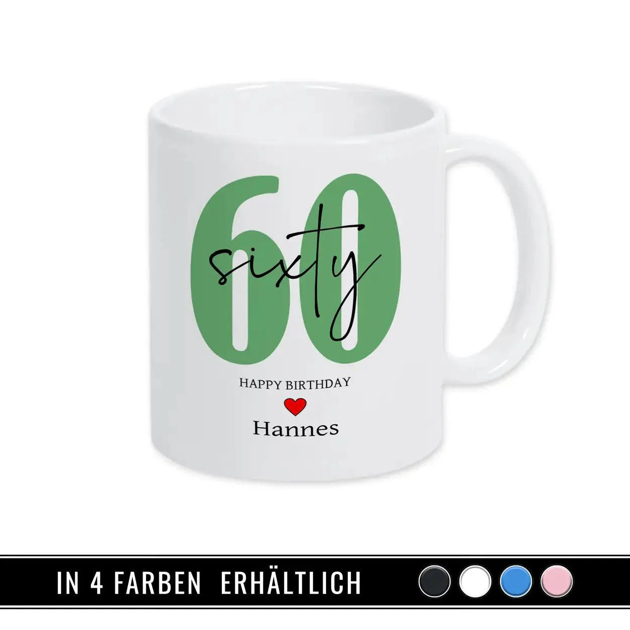 Personalisierte Tasse - 60 Sixty - Druckerino