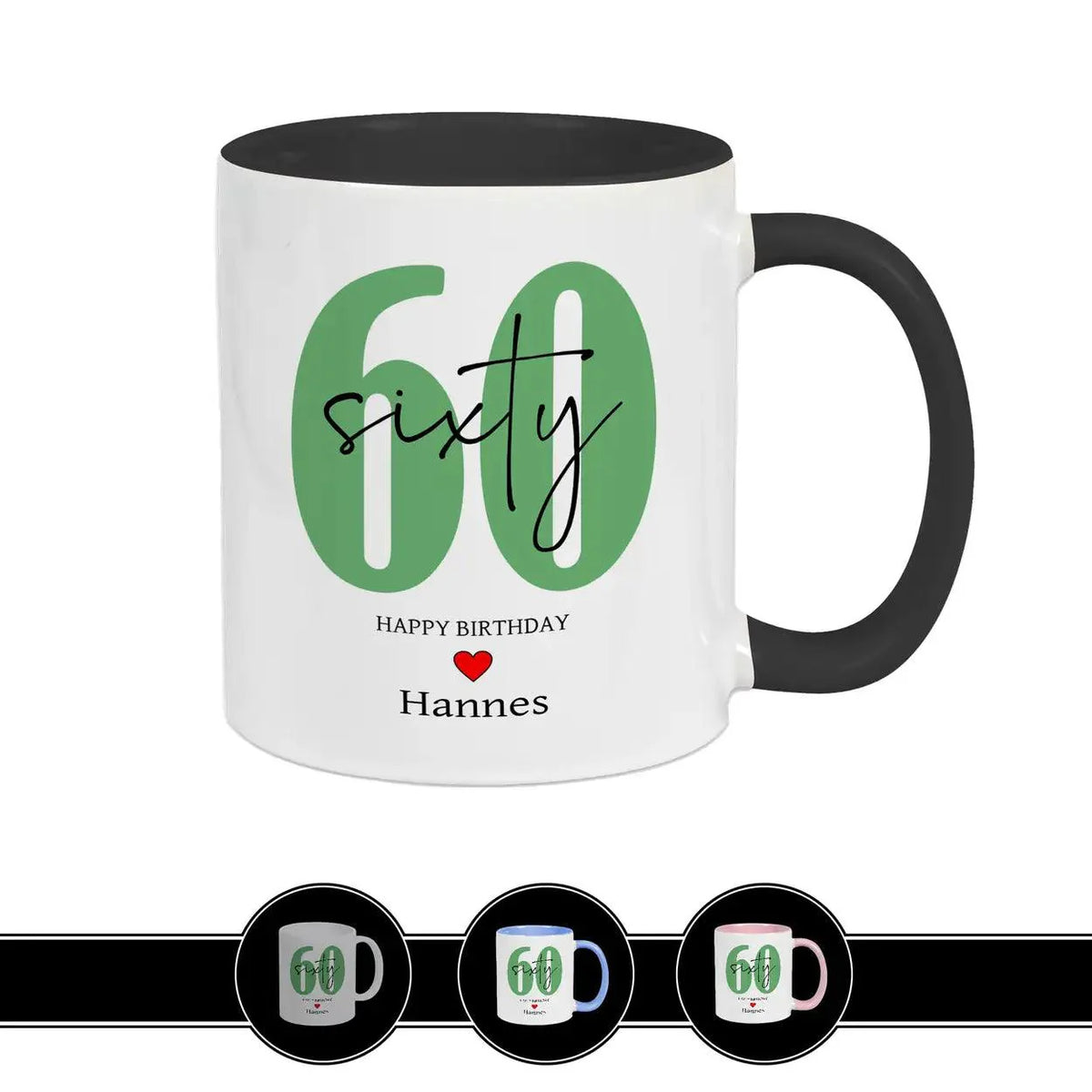 Personalisierte Tasse - 60 Sixty - Druckerino