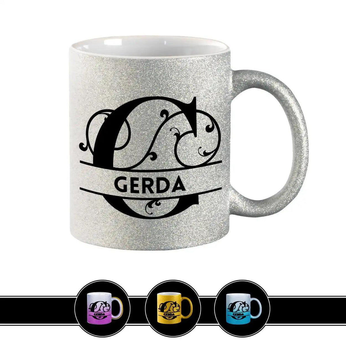 Personalisierte Tasse mit Namen | Buchstabe G - Druckerino