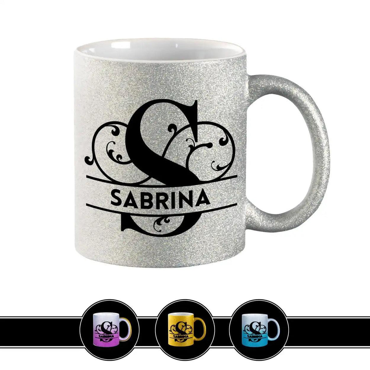 Personalisierte Tasse mit Namen | Buchstabe S - Druckerino