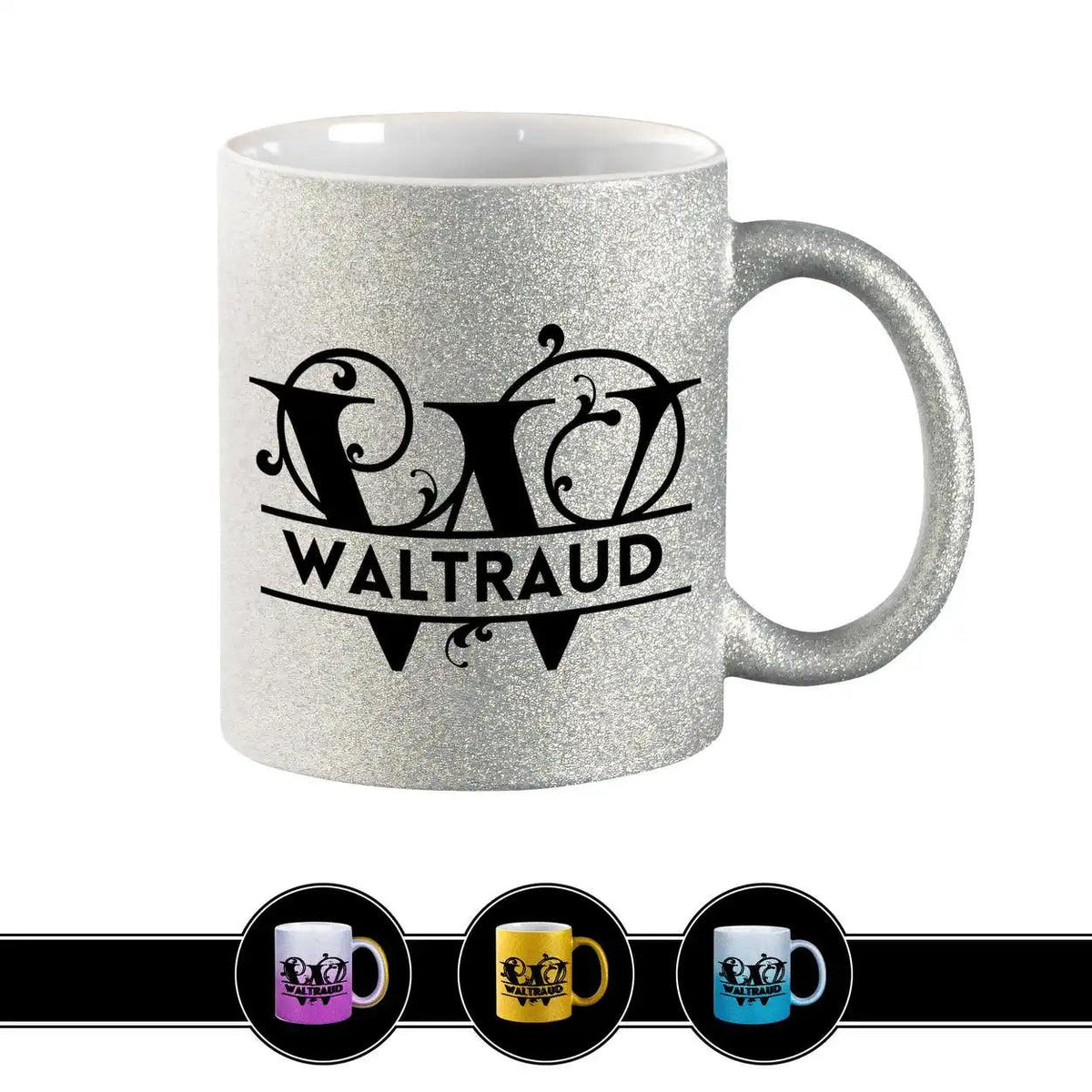 Personalisierte Tasse mit Namen | Buchstabe W - Druckerino