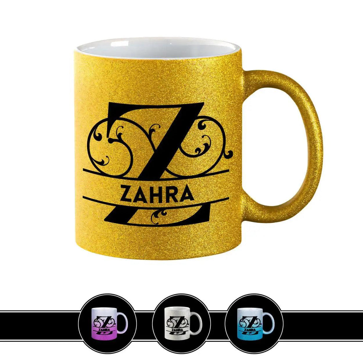 Personalisierte Tasse mit Namen | Buchstabe Z - Druckerino