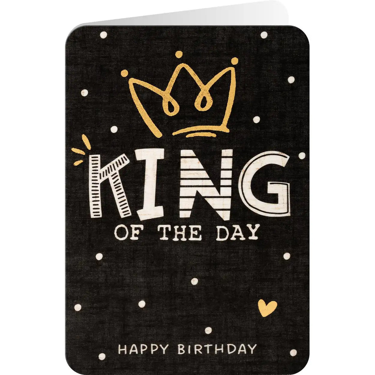 Sheepworld Grußkarte Leinen – King of the Day - Druckerino