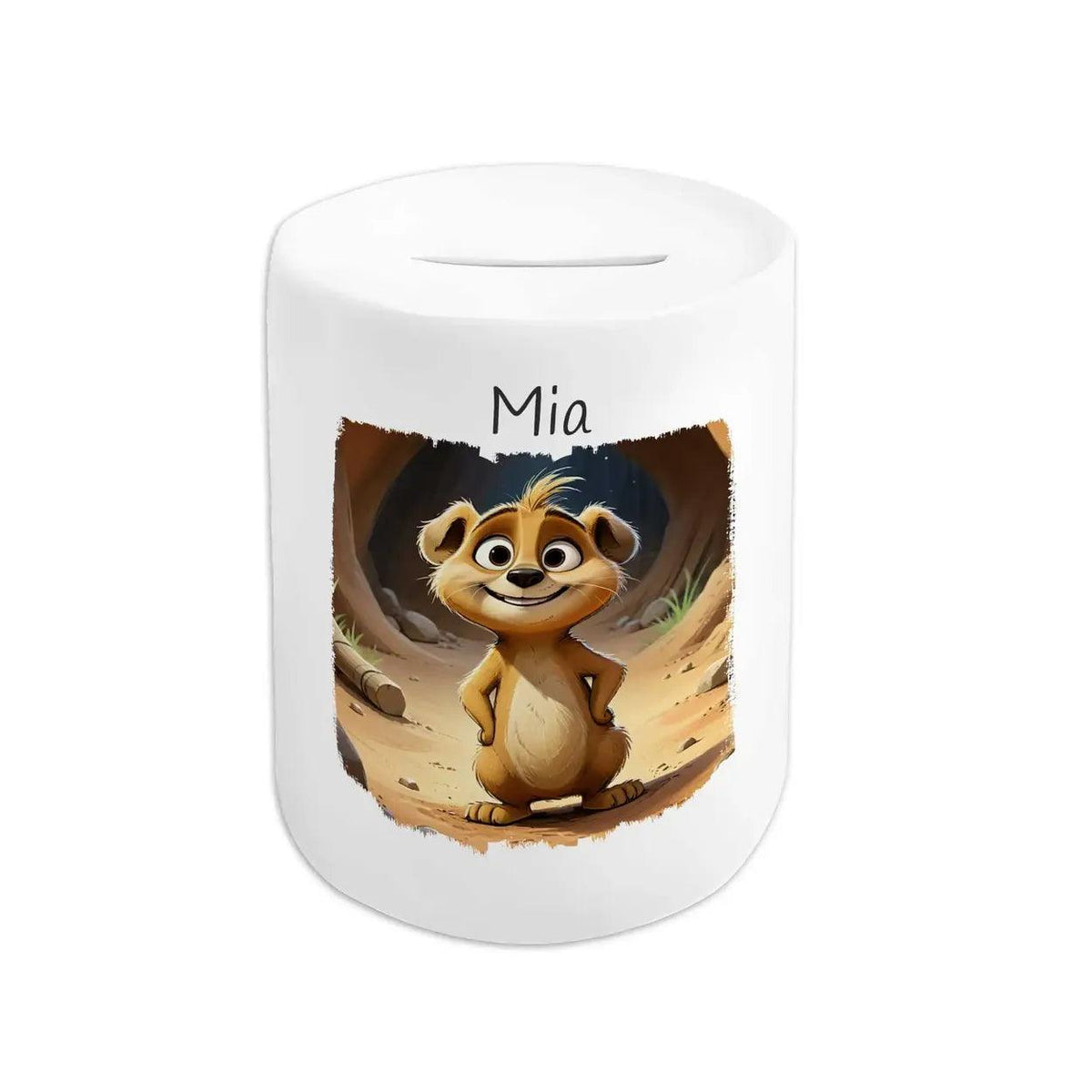 Spardose Kinder Abenteuer Erdmännchen - Druckerino