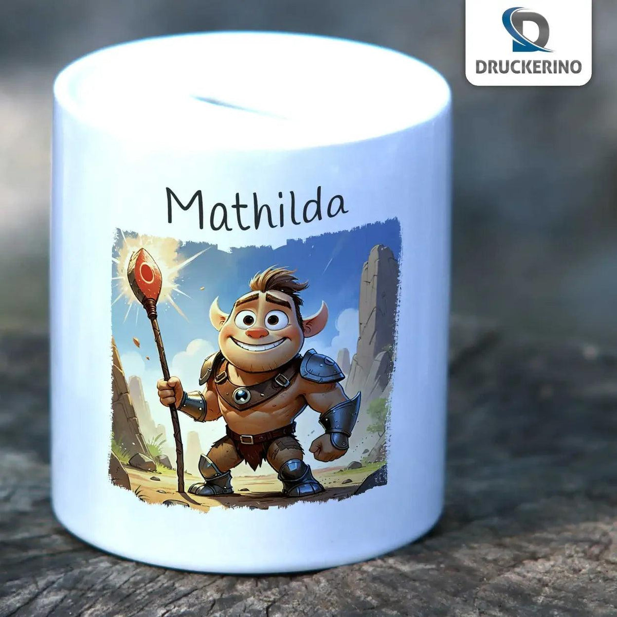 Spardose Kinder Abenteuer Held - Druckerino