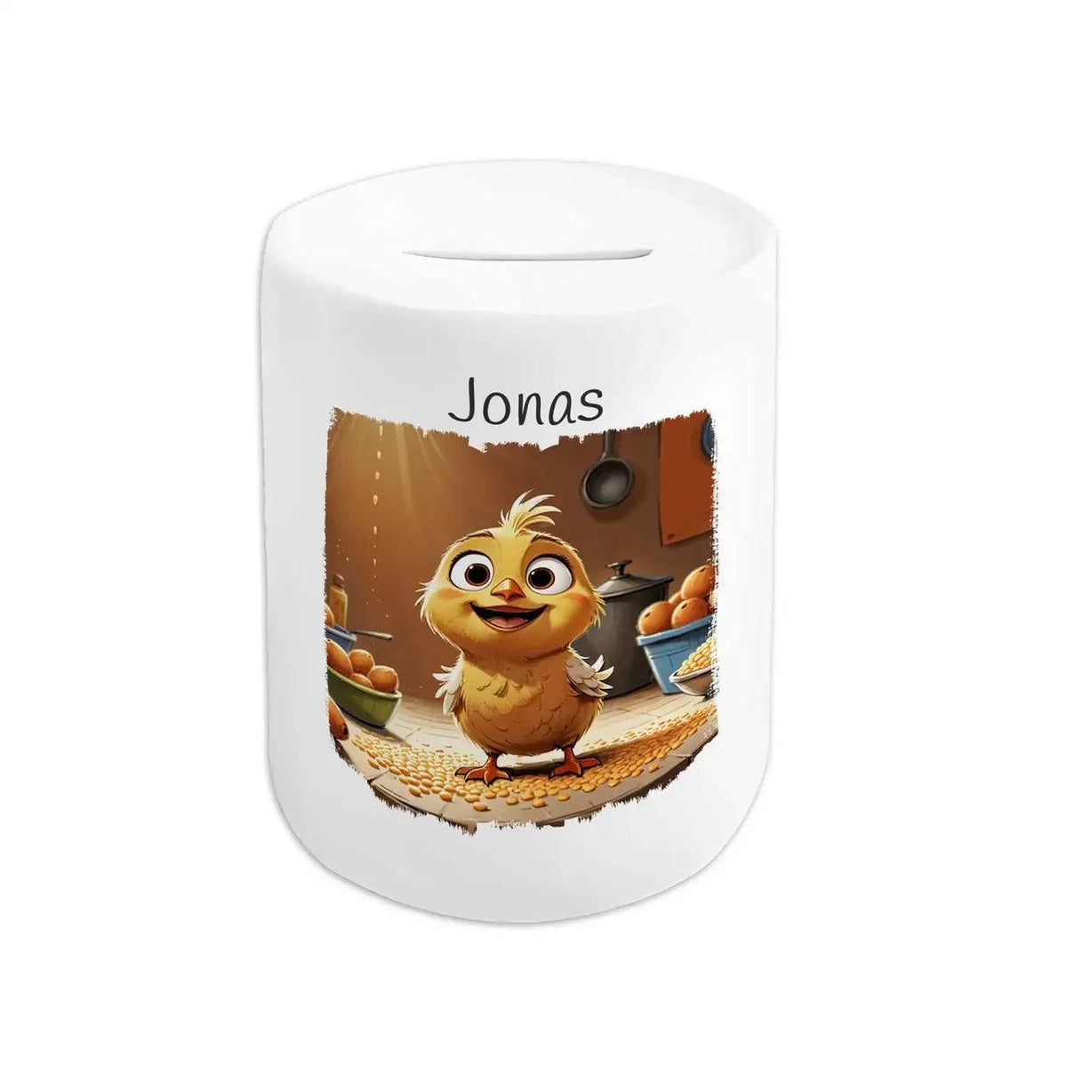 Spardose Kinder Abenteuer Küken - Druckerino