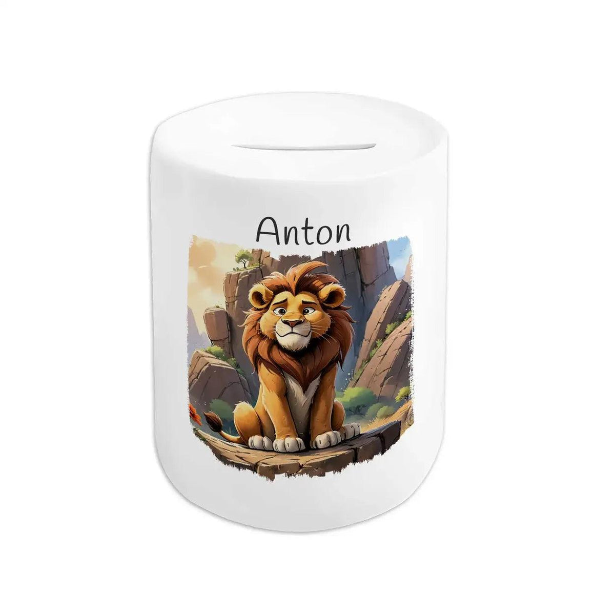 Spardose Kinder Abenteuer Löwe - Druckerino