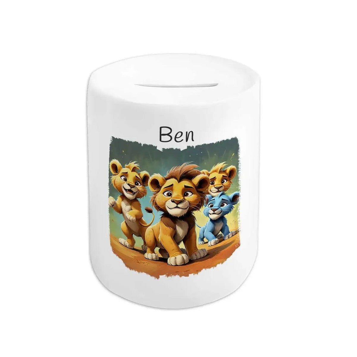 Spardose Kinder Abenteuer-Löwen - Druckerino