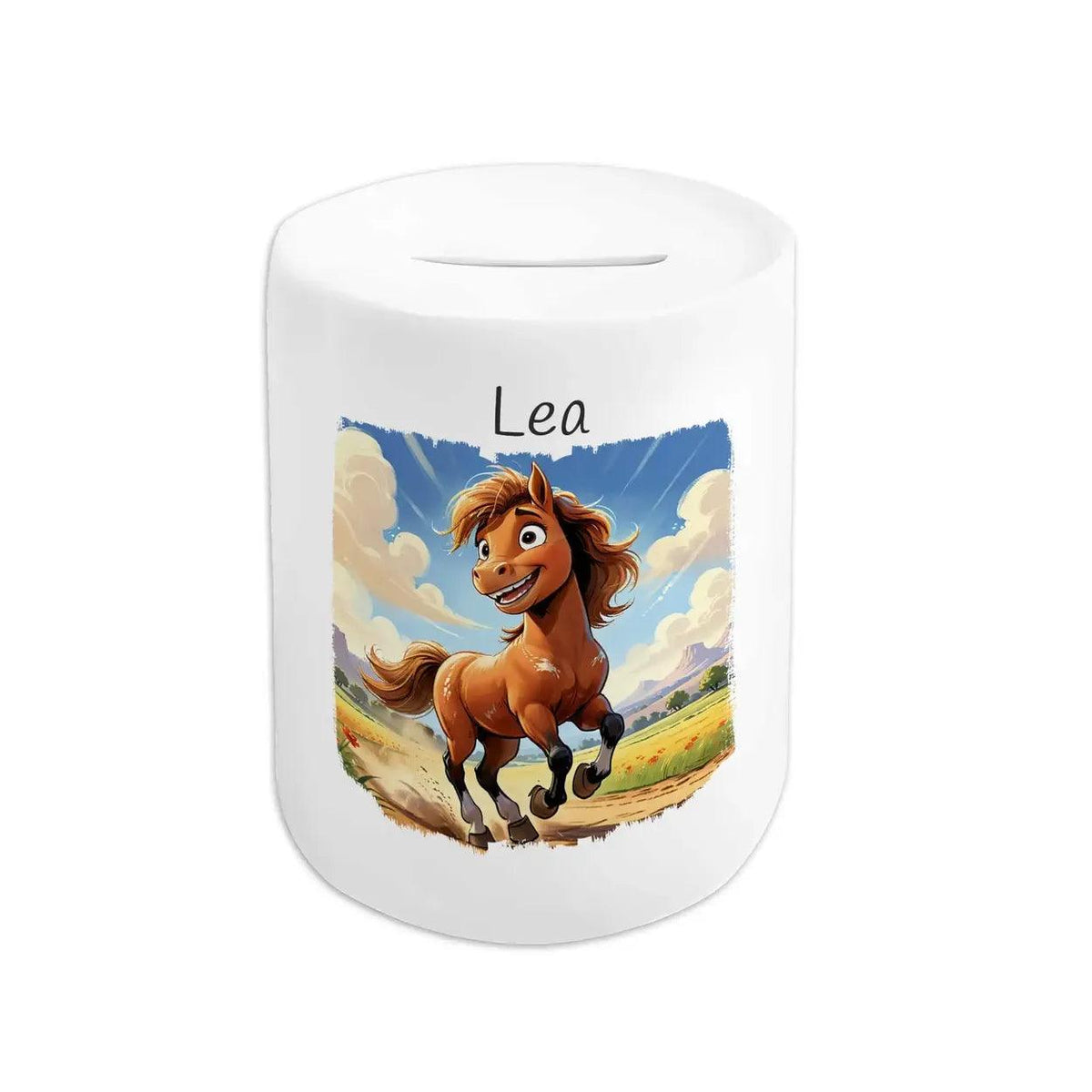 Spardose Kinder Abenteuer Pferdewelt - Druckerino