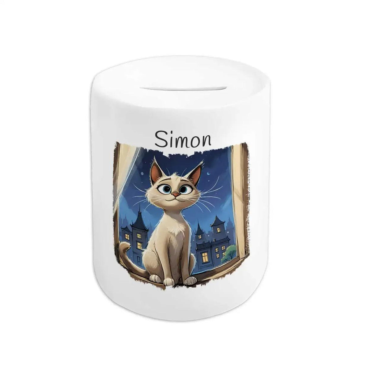 Spardose Kinder Abenteuerkätzchen - Druckerino