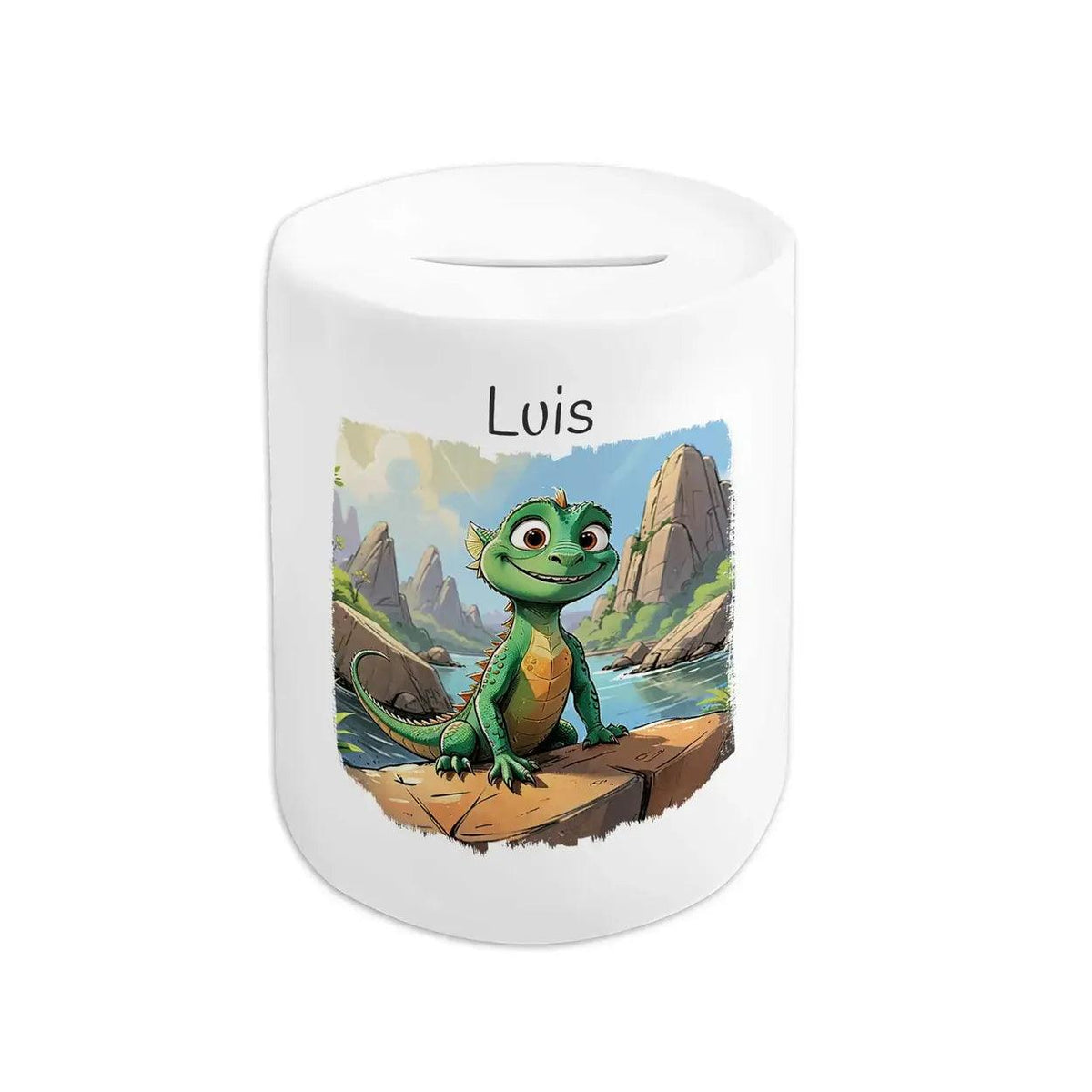 Spardose Kinder Dschungel-Echse - Druckerino