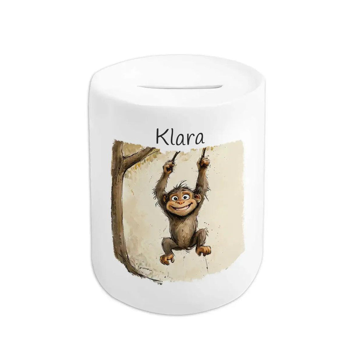 Spardose Kinder Dschungelabenteuer Affe - Druckerino