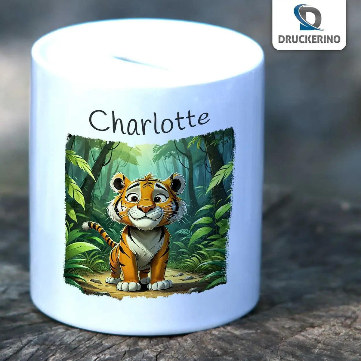 Spardose Kinder Dschungelabenteuer - Druckerino