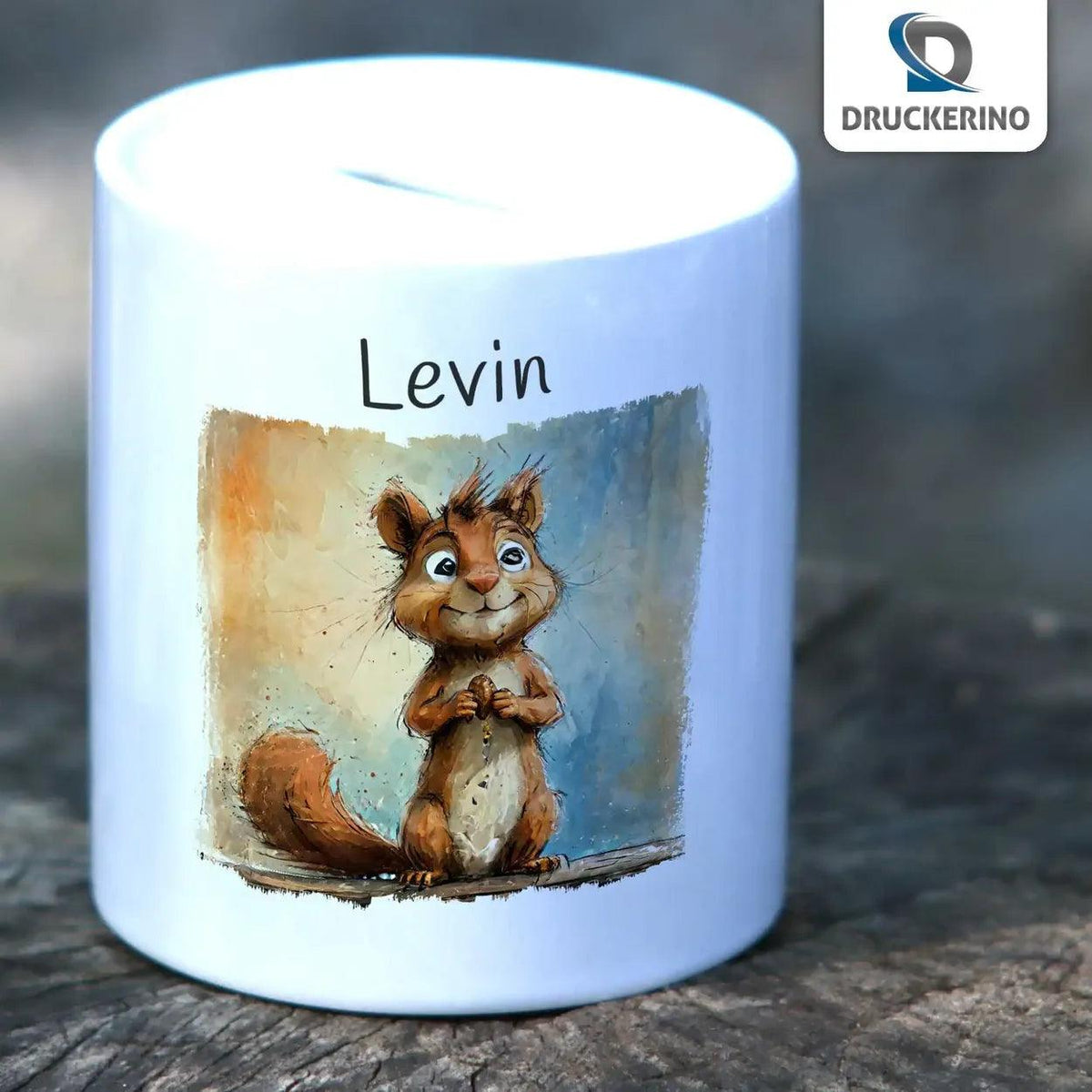 Spardose Kinder Eichhörnchen-Zauber - Druckerino