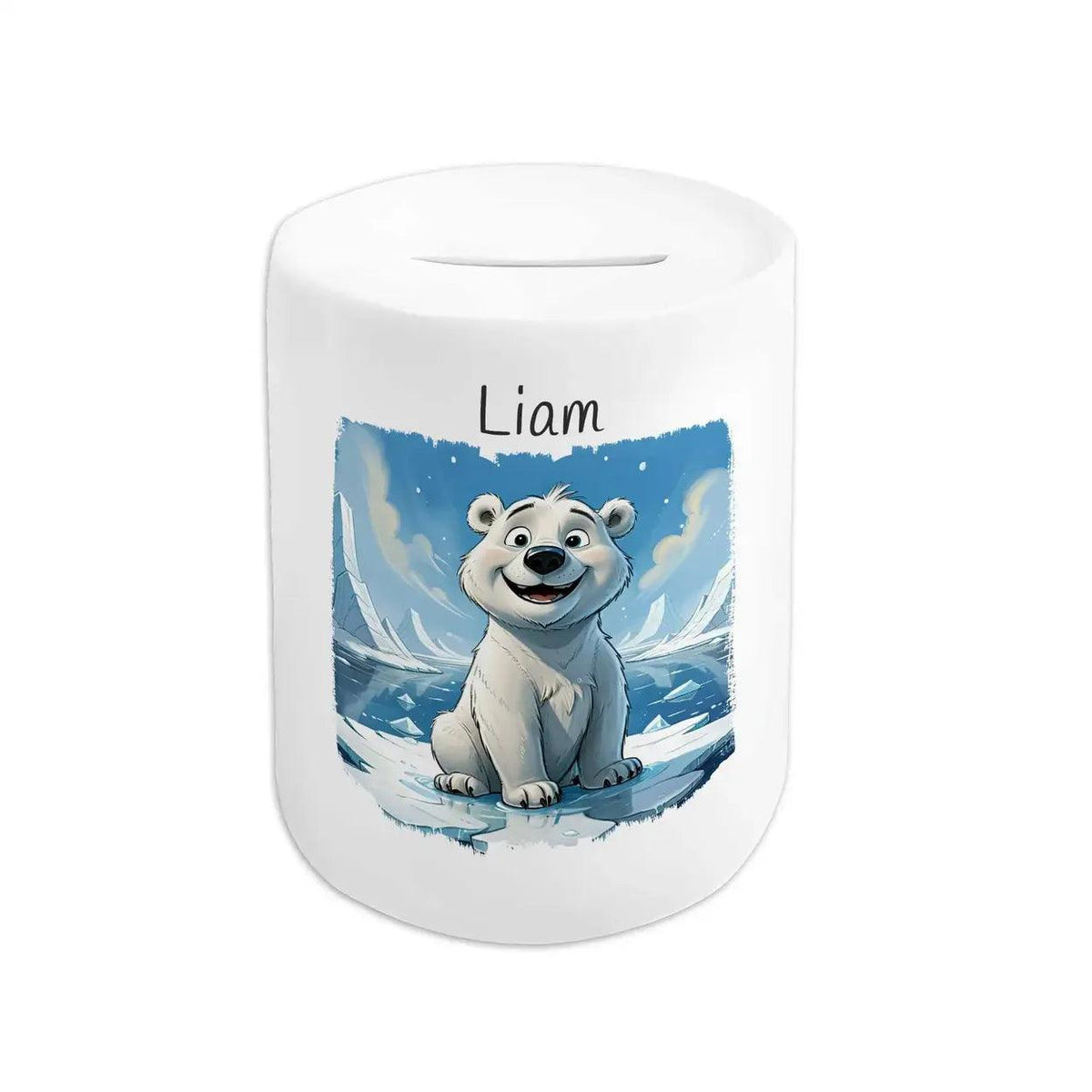 Spardose Kinder Eisbär-Abenteuer - Druckerino