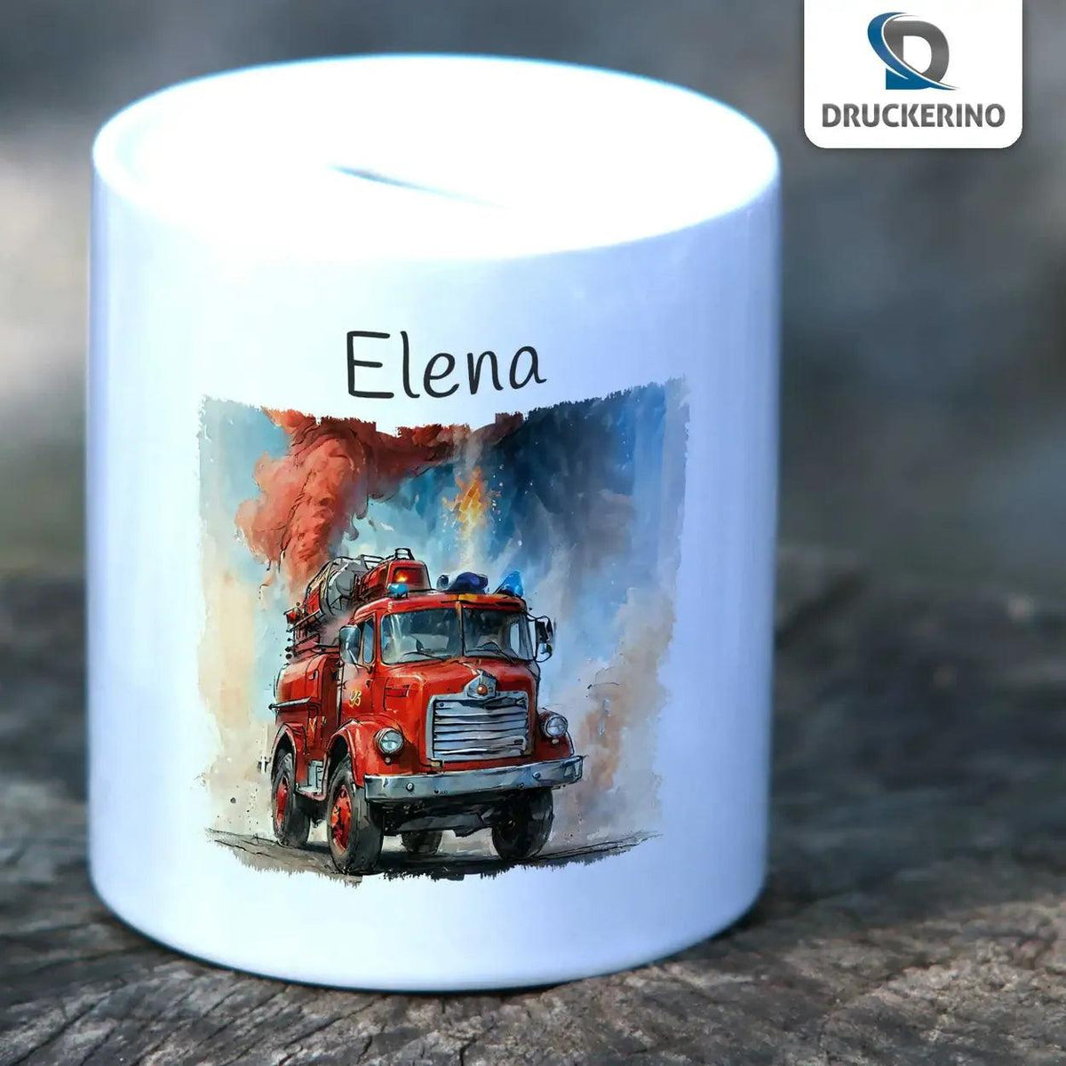 Spardose Kinder Feuerwehrhelden - Druckerino