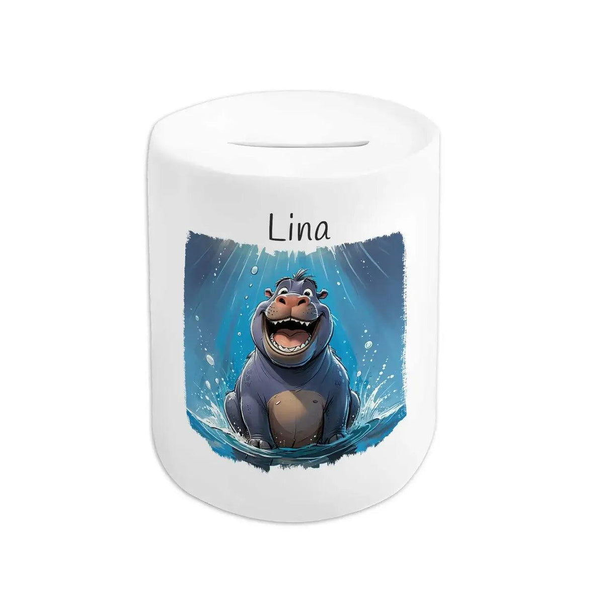 Spardose Kinder Flusspferd - Druckerino