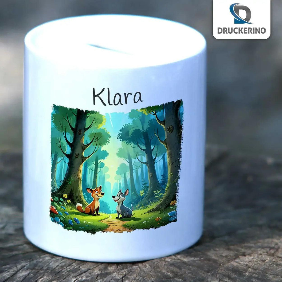 Spardose Kinder Füchse - Druckerino