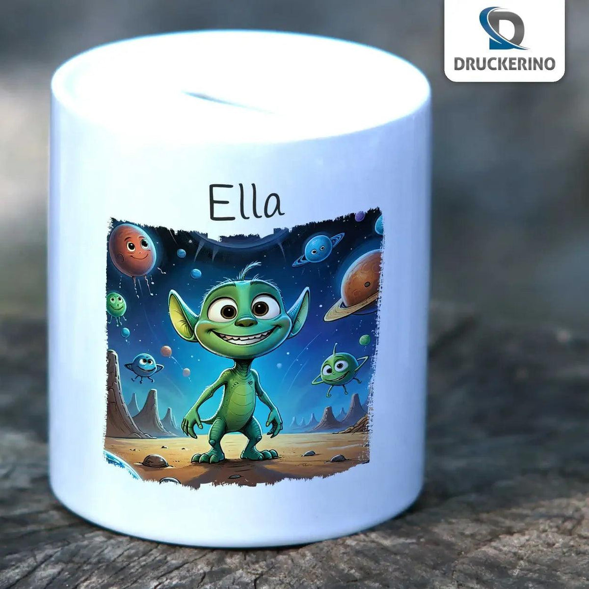 Spardose Kinder Galaktischer Schatzjäger - Druckerino