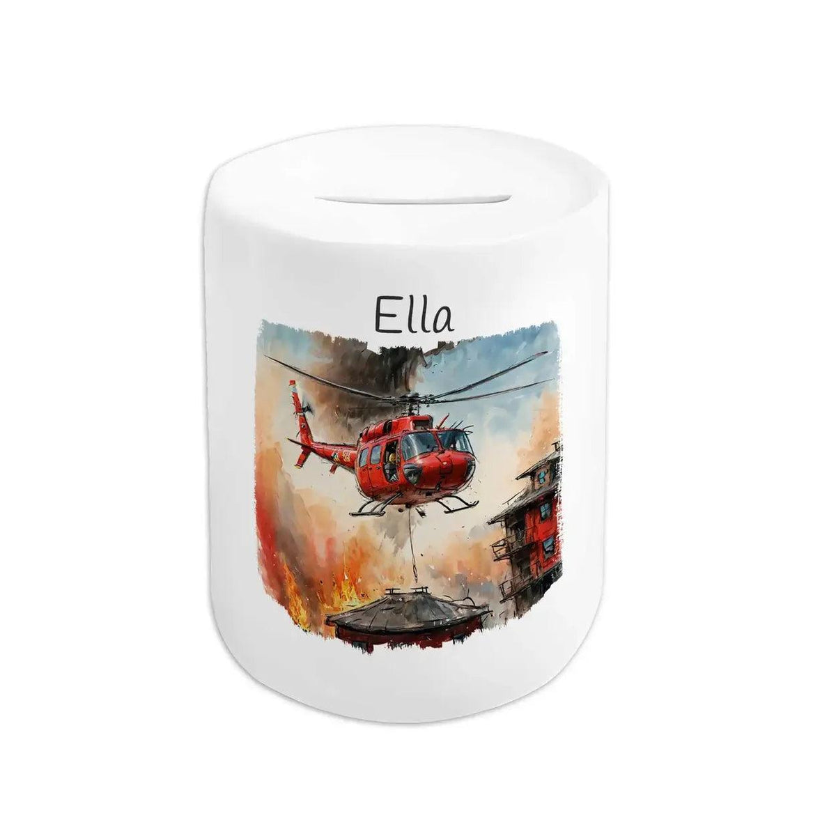 Spardose Kinder Heldenflug Heli - Druckerino