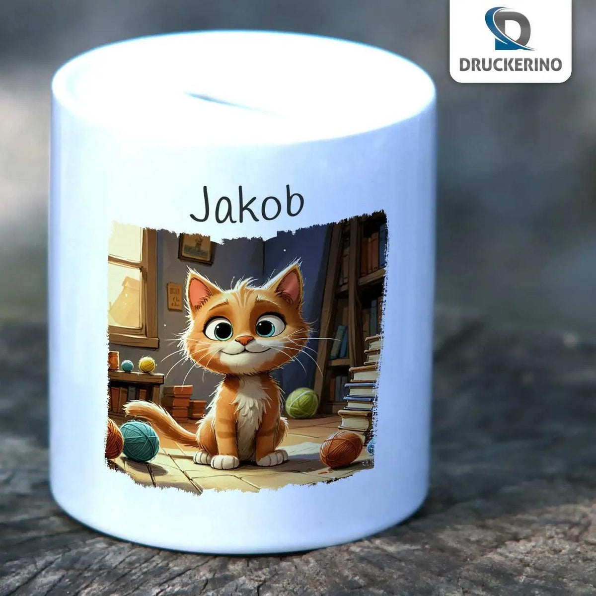 Spardose Kinder Katze - Druckerino