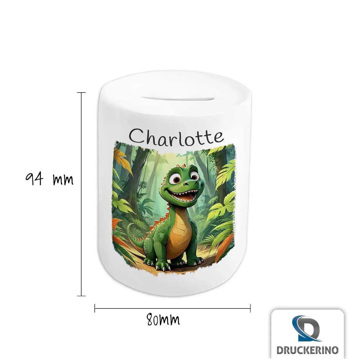 Spardose Kinder kleiner Dino - Druckerino
