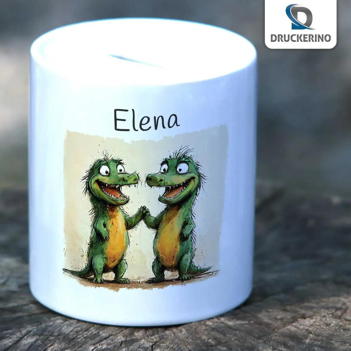 Spardose Kinder Kroko-Freunde - Druckerino