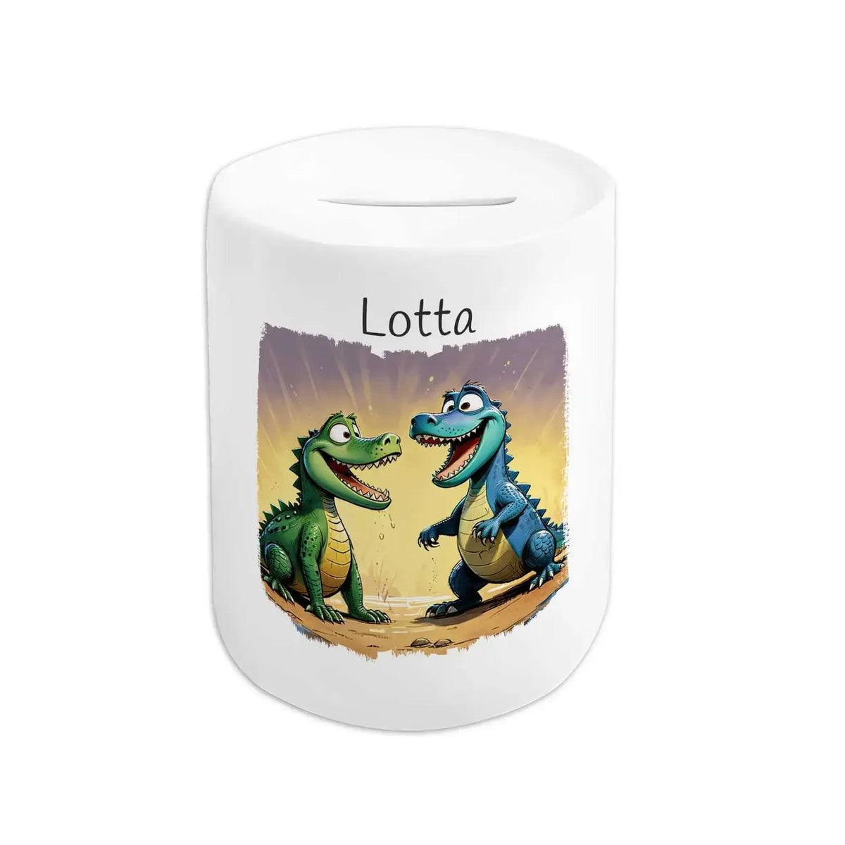 Spardose Kinder Krokodil-Abenteuer - Druckerino