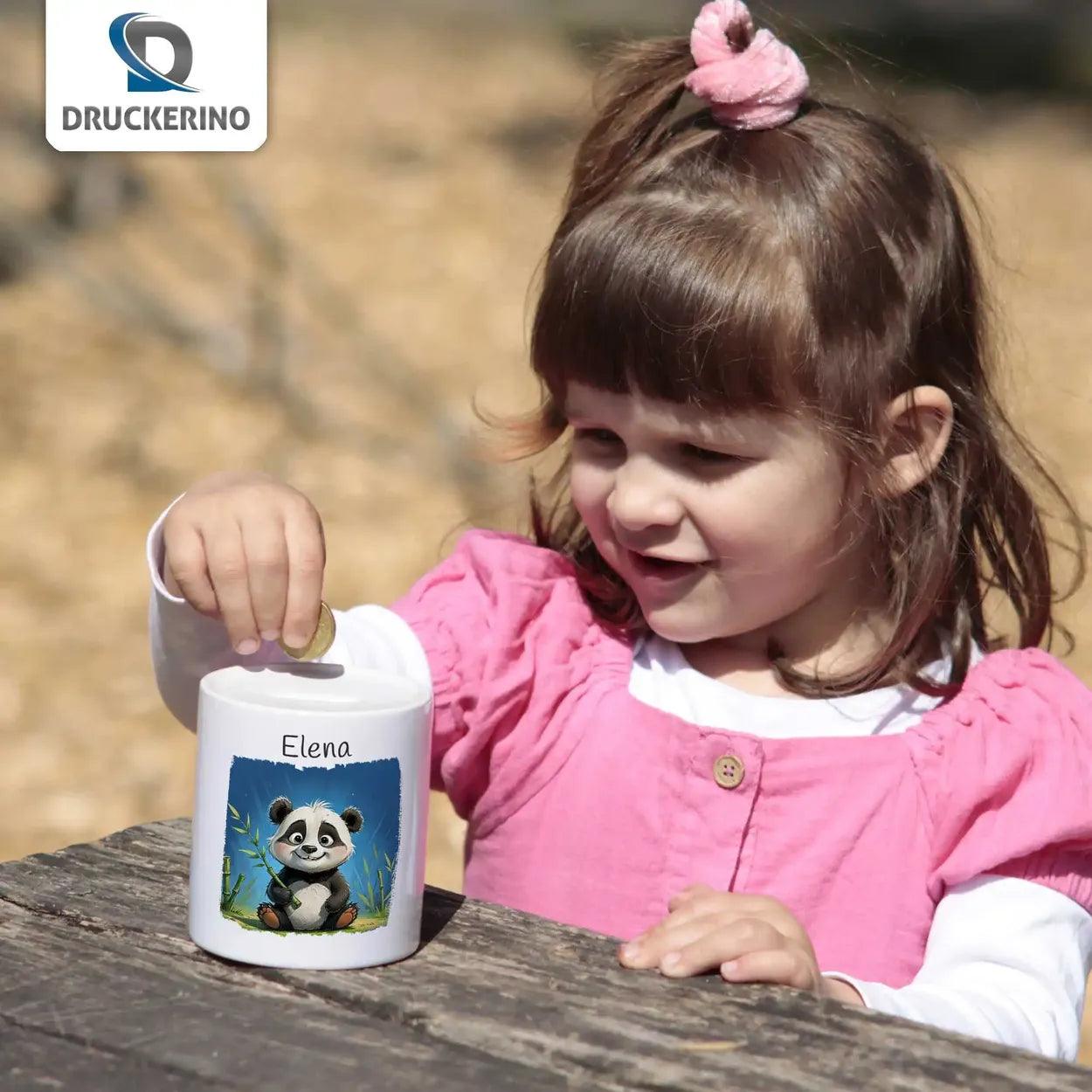 Spardose Kinder Panda - Druckerino
