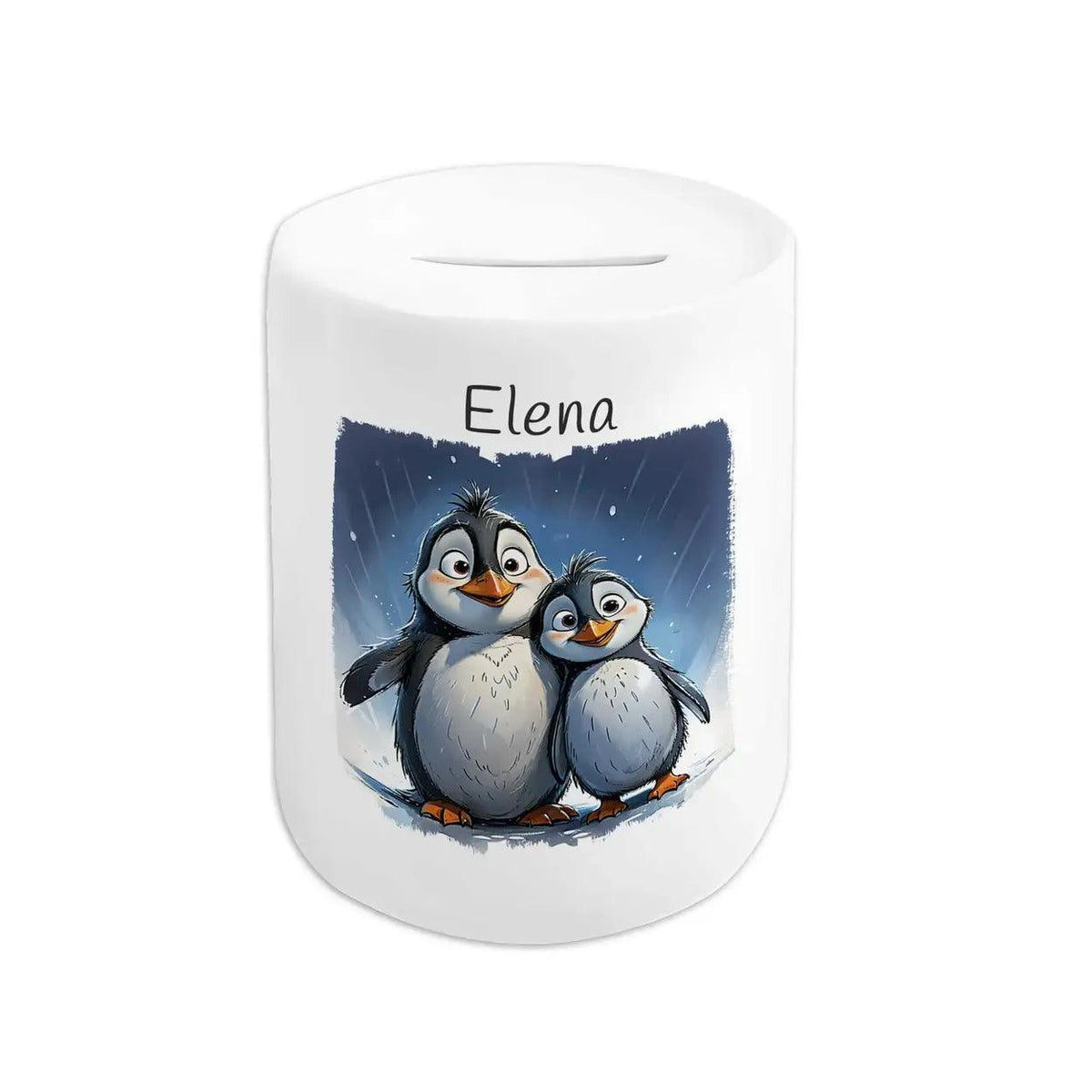 Spardose Kinder Pinguin-Abenteuer - Druckerino