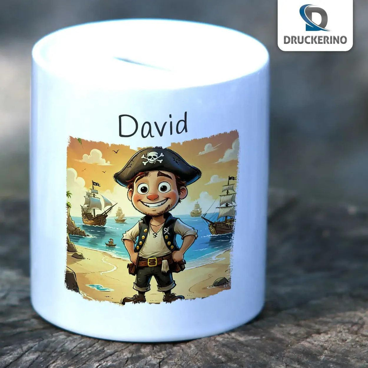 Spardose Kinder Pirat - Druckerino