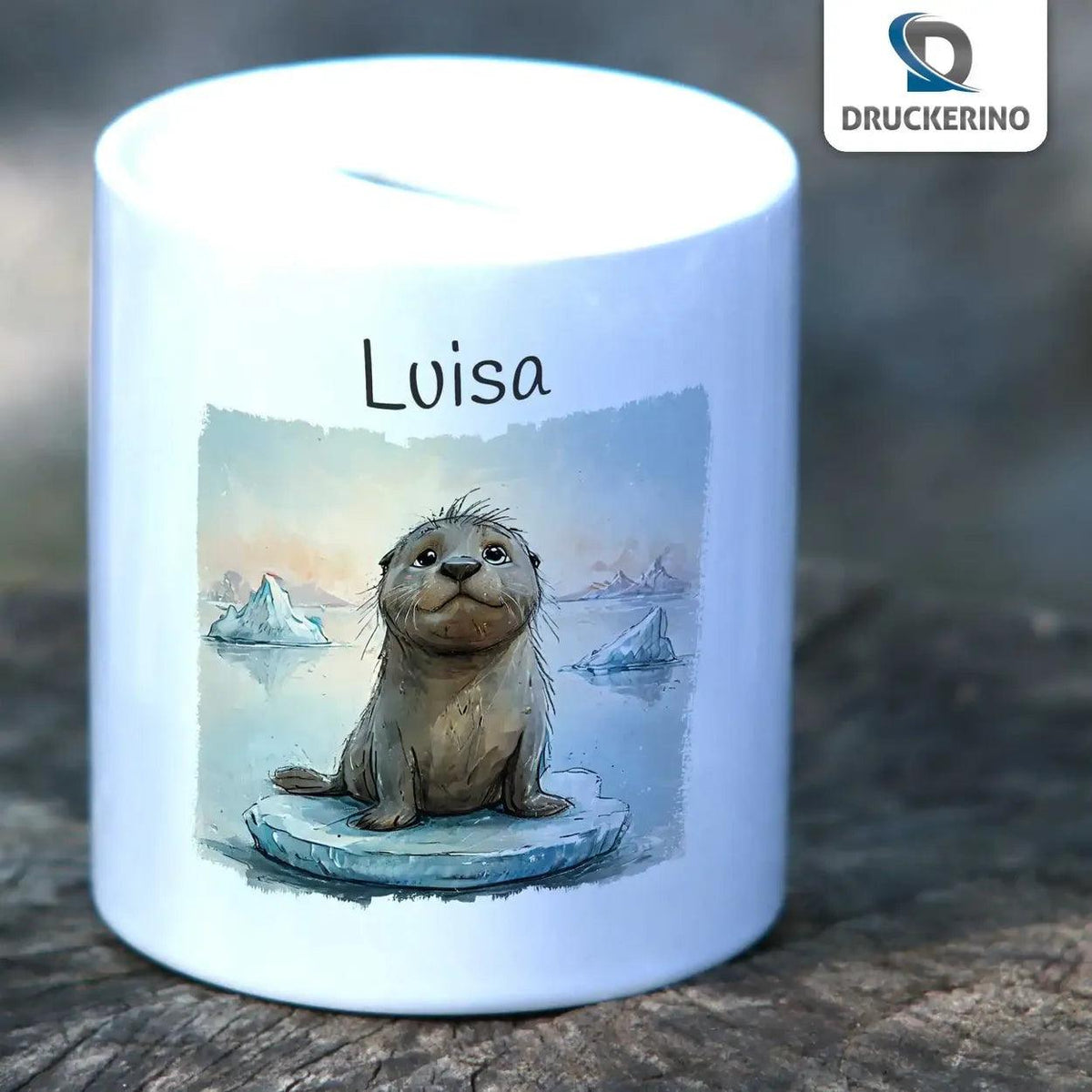 Spardose Kinder Robbe - Druckerino