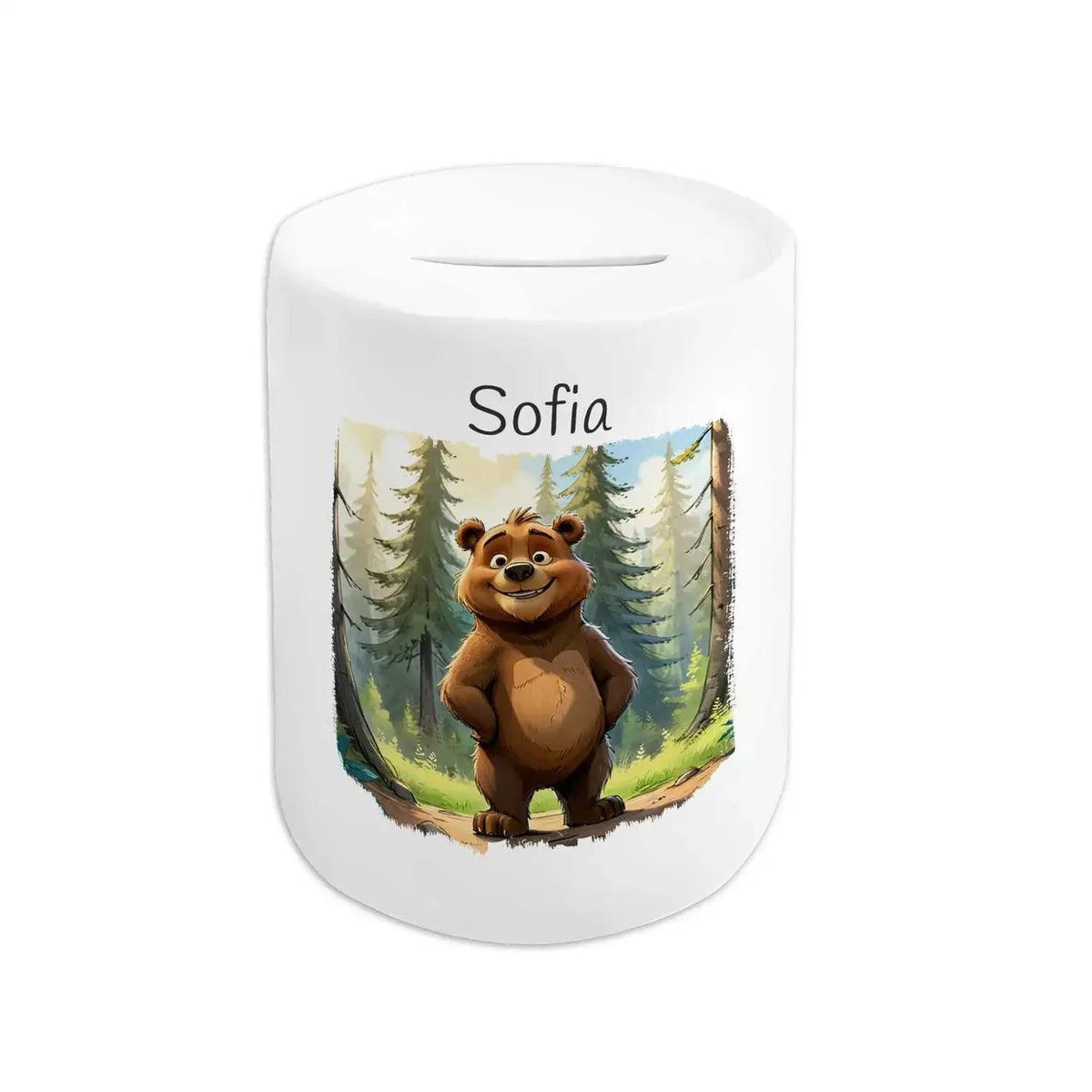 Spardose Kinder Wald Abenteurer - Druckerino