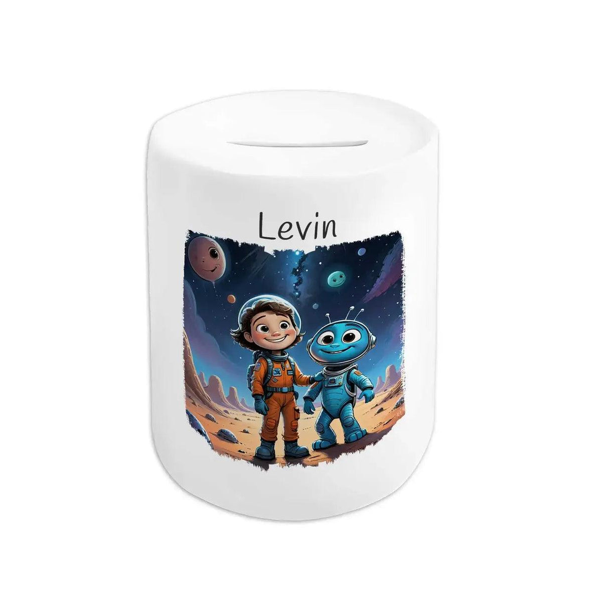 Spardose Kinder Weltraumfreunde - Druckerino