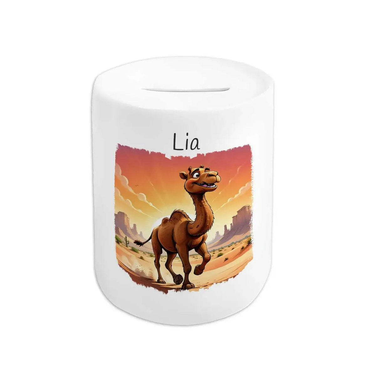 Spardose Kinder Wüstenkarawane Kamel - Druckerino