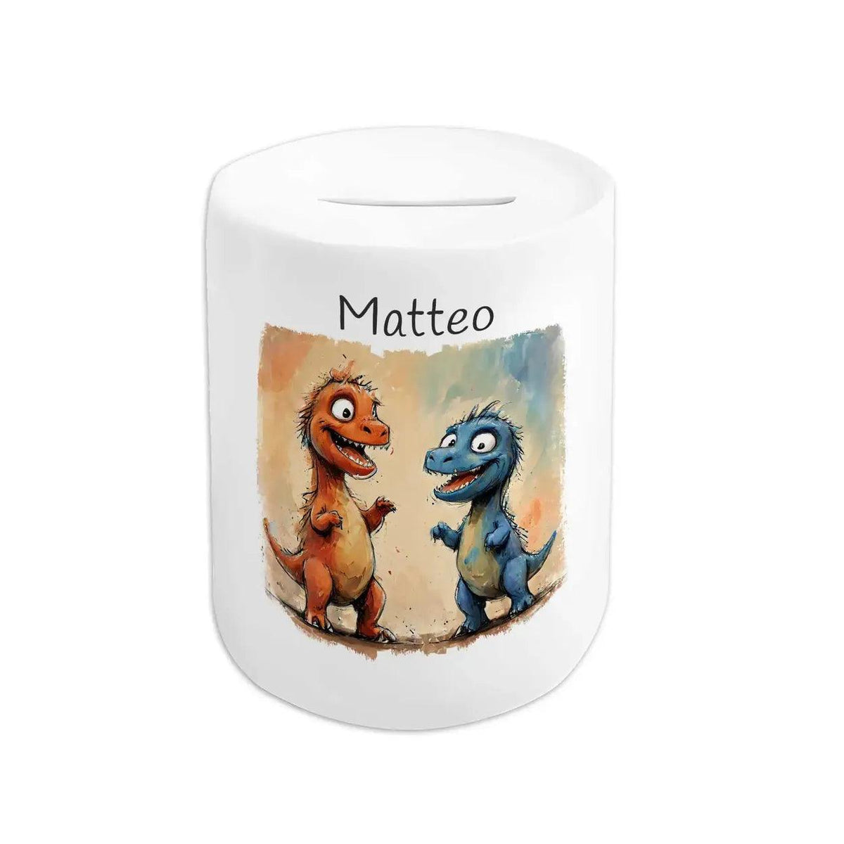 Spardose personalisiert Dino-Freunde - Druckerino