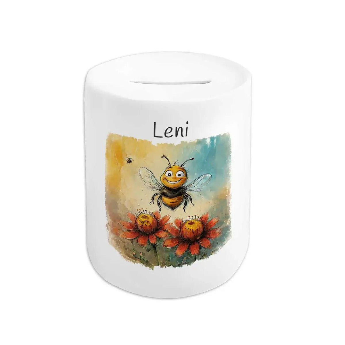 Spardose personalisiert Fleißige Bienchen - Druckerino