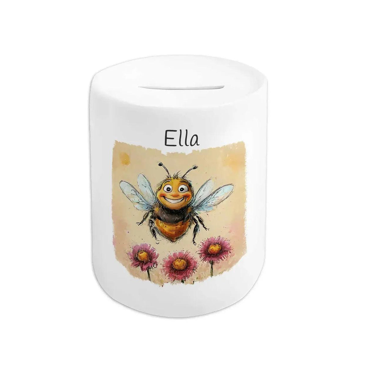 Spardose personalisiert Fleißige Bienen - Druckerino