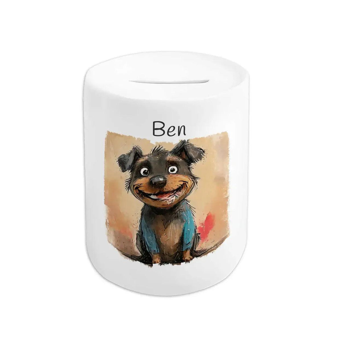 Spardose personalisiert Hund - Druckerino