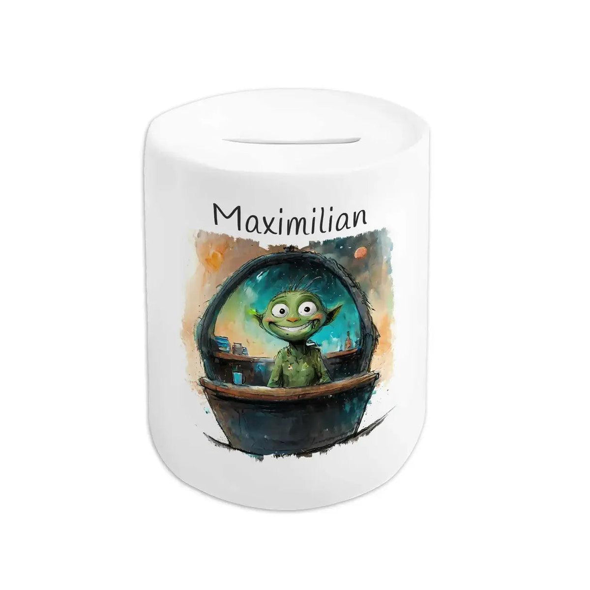 Spardose personalisiert Kleiner Abenteurer - Druckerino