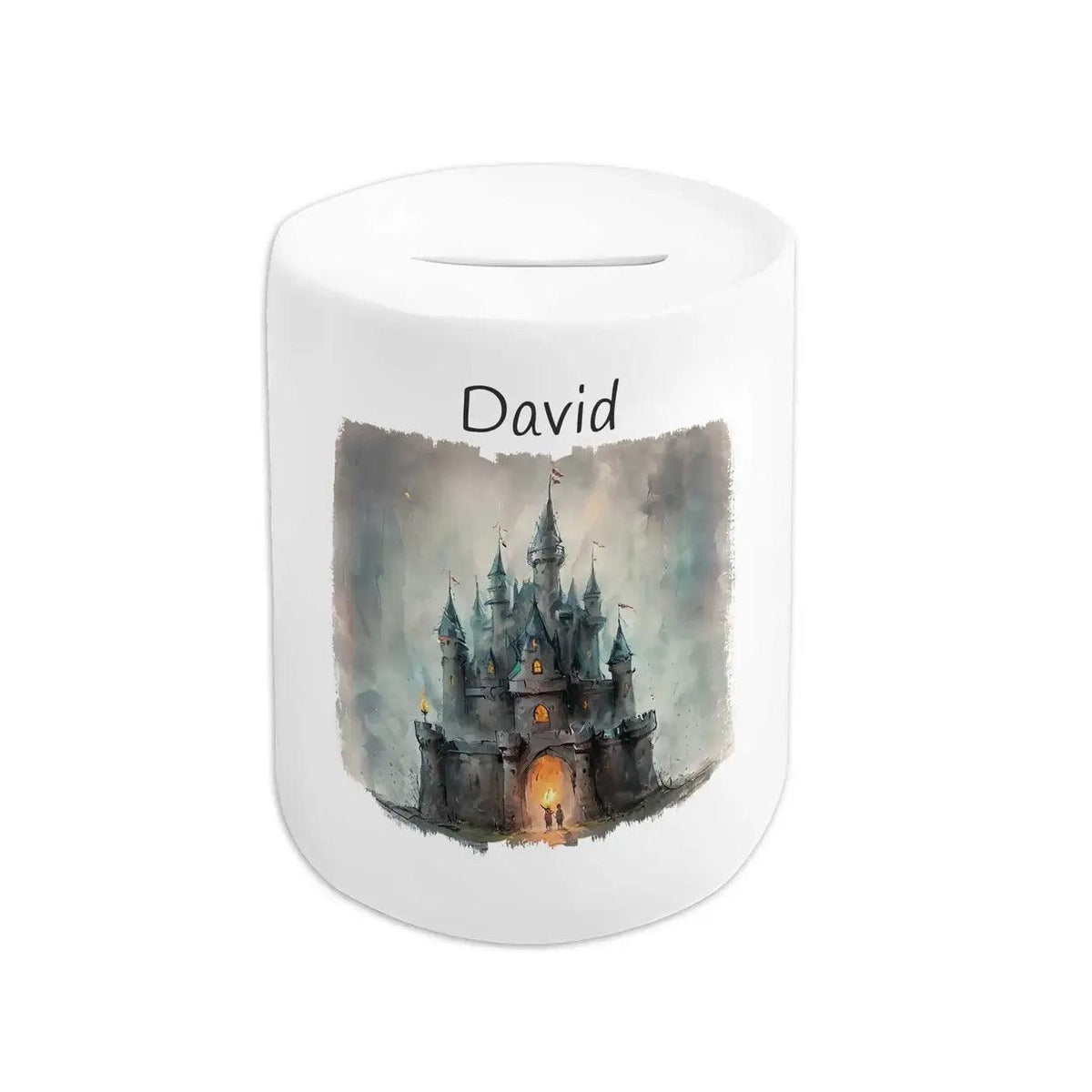 Spardose personalisiert Märchenschloss - Druckerino