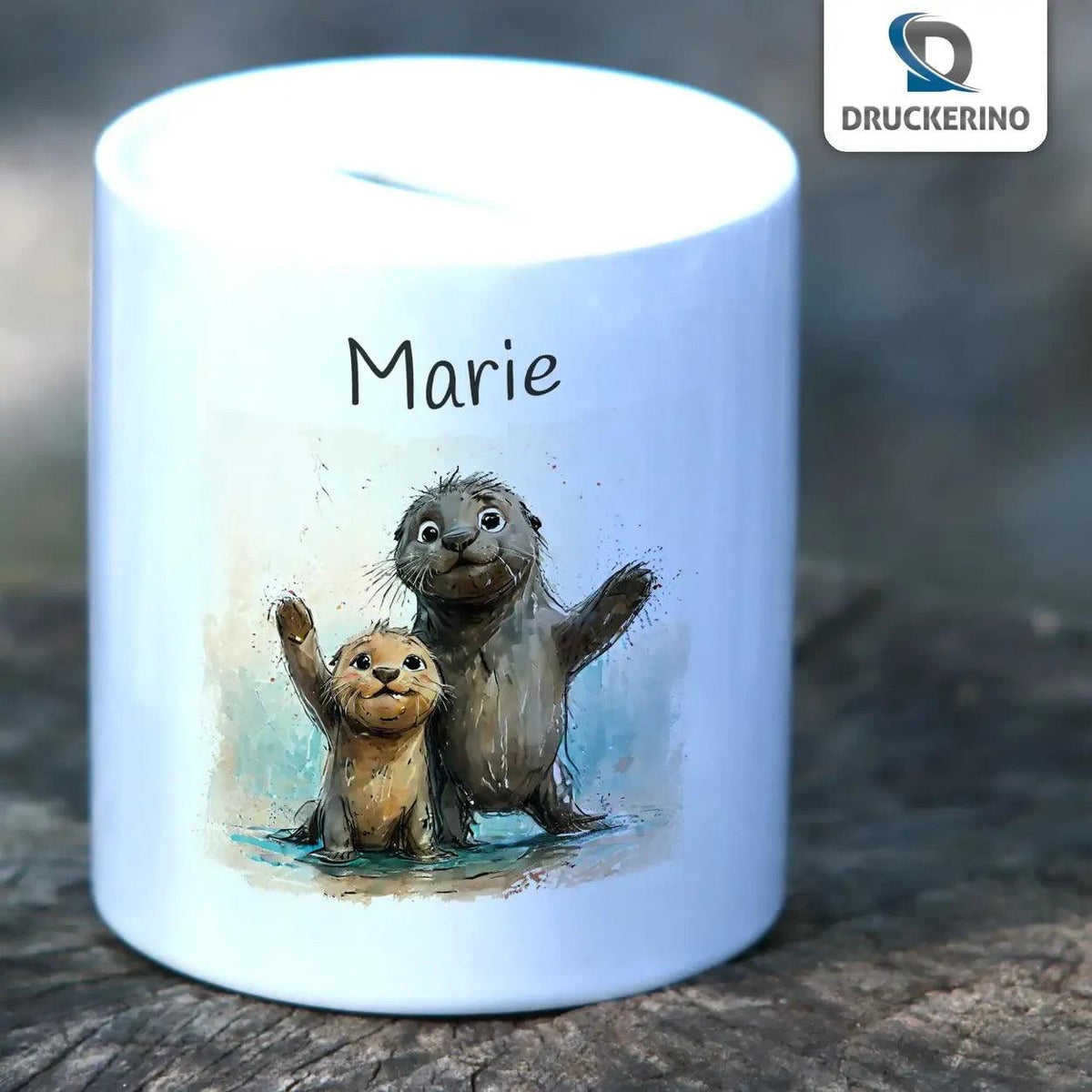Spardose personalisiert Meeresfreunde - Druckerino