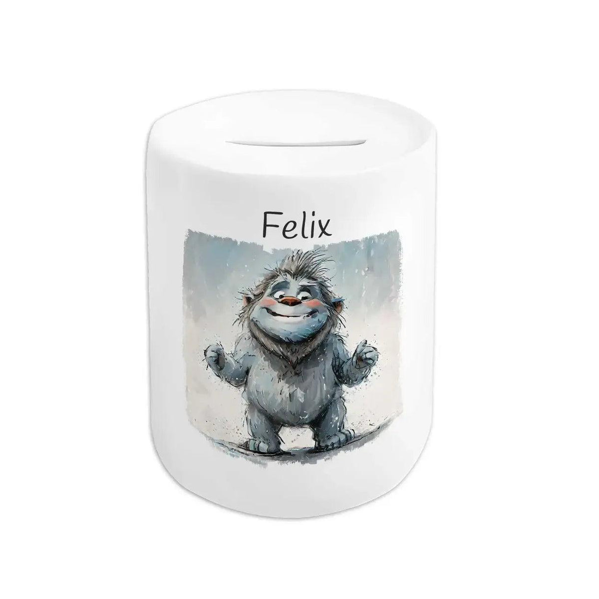 Spardose personalisiert Monster-Freund - Druckerino