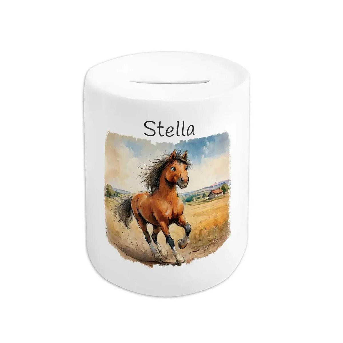 Spardose personalisiert Pferd - Druckerino