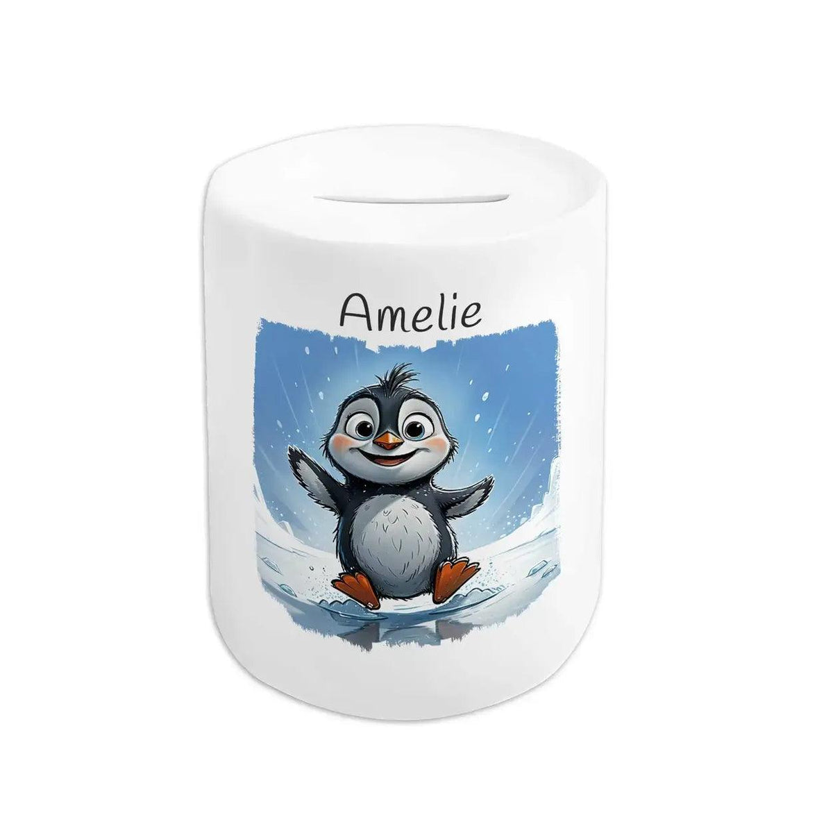 Spardose personalisiert Pinguin-Spaß - Druckerino