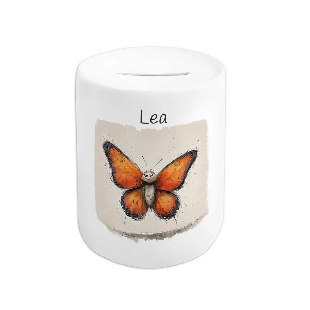 Spardose personalisiert Schmetterlings-Traum - Druckerino
