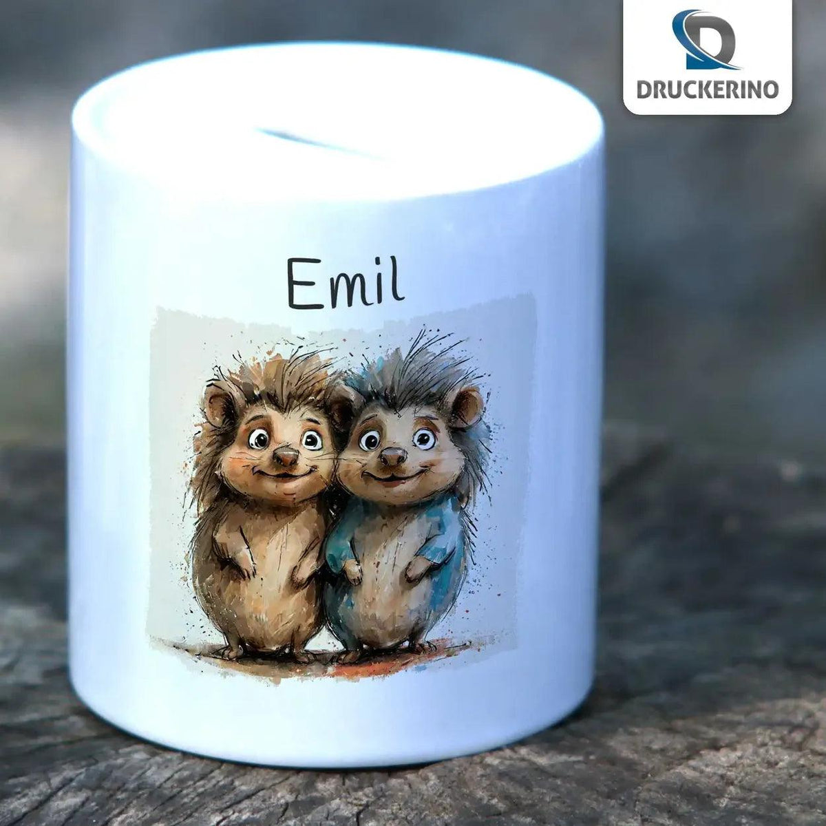 Spardose personalisiert Stachelige Freunde - Druckerino