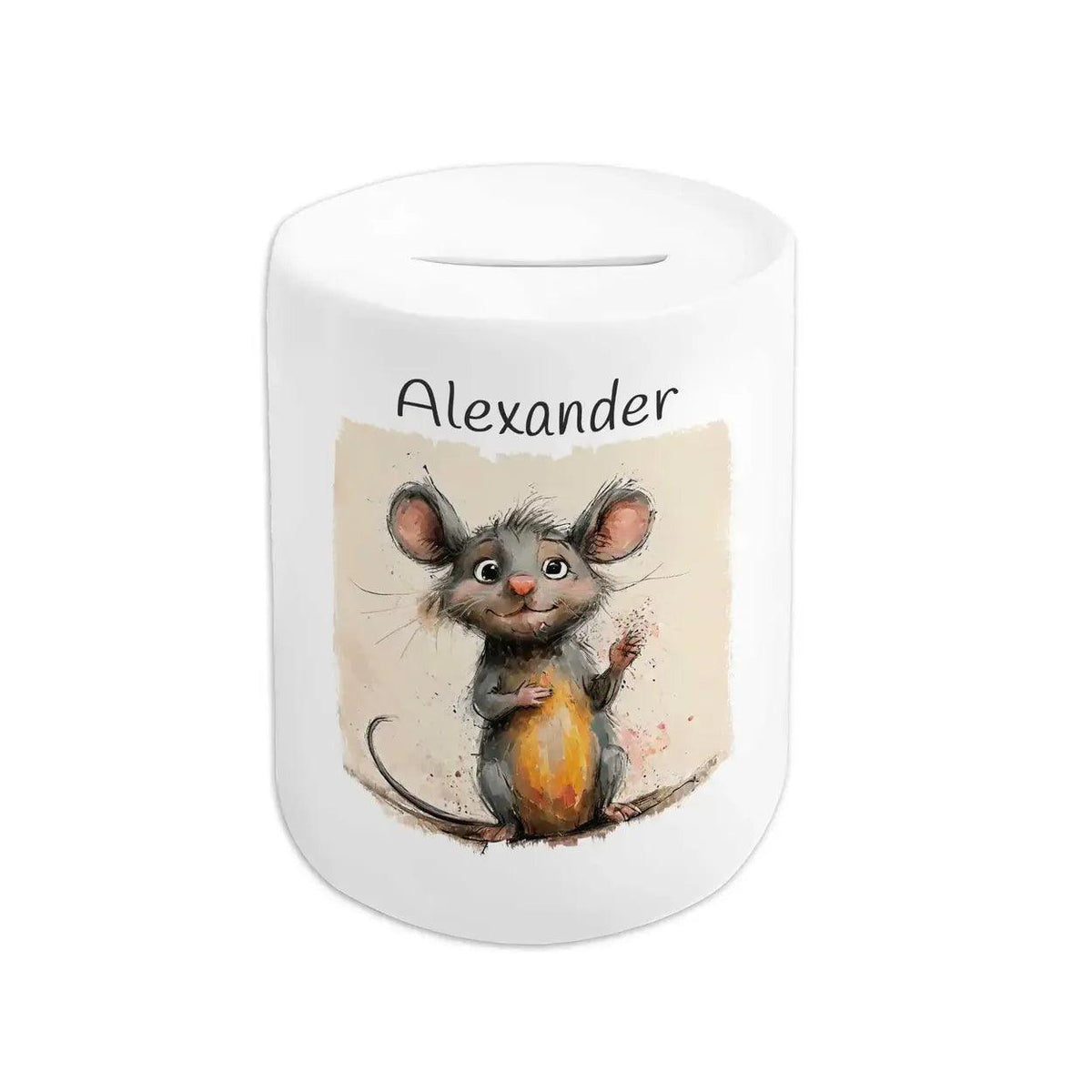 Spardose personalisiert Zauber-Maus - Druckerino