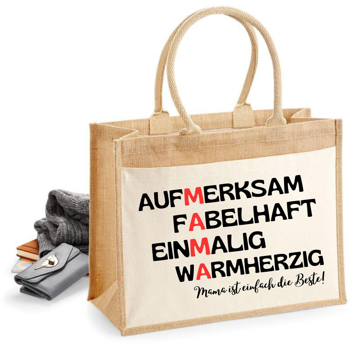 Strandtasche Mama ist die Beste - Druckerino