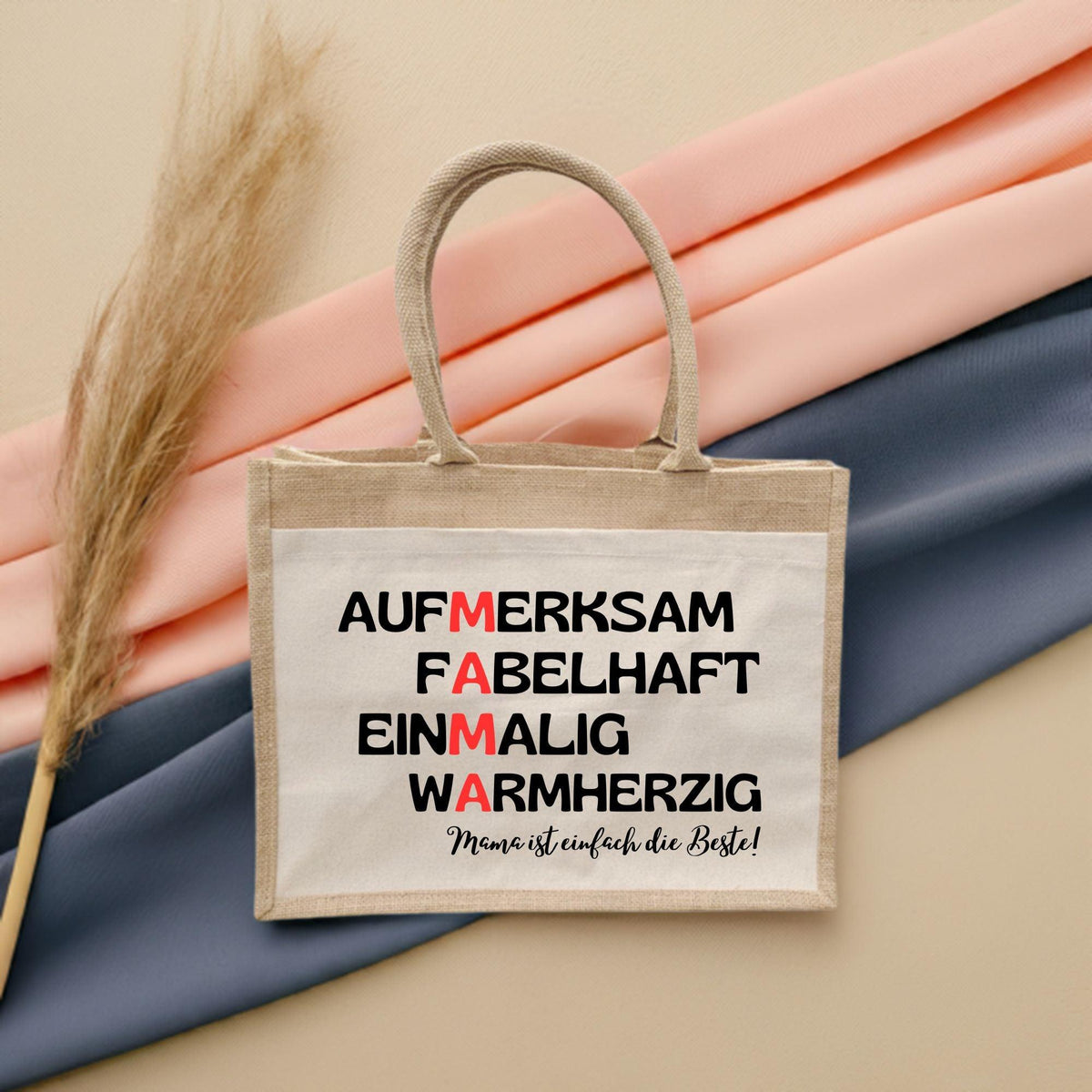 Strandtasche Mama ist die Beste - Druckerino